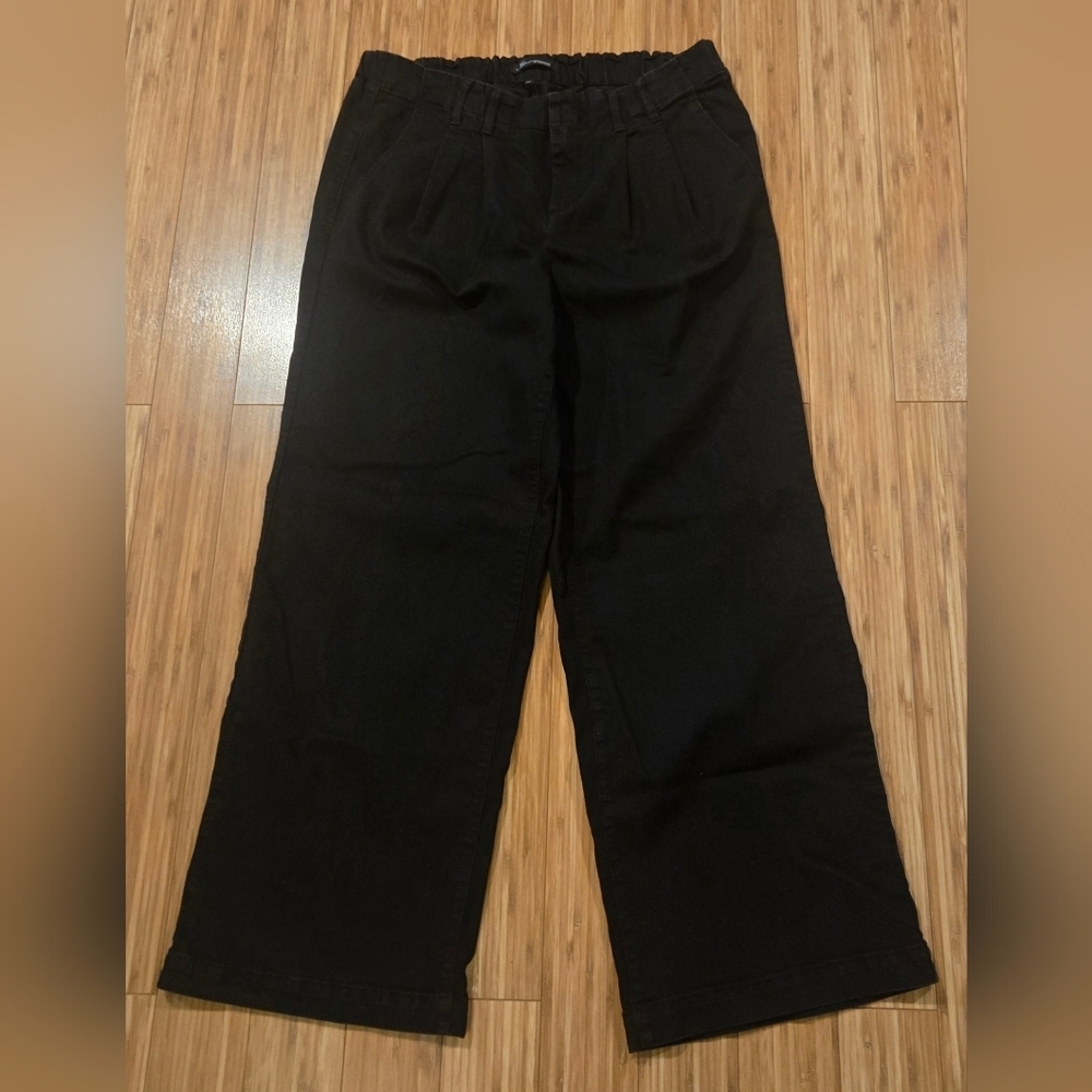 H2O Denim Black Wide Leg Casual Pants